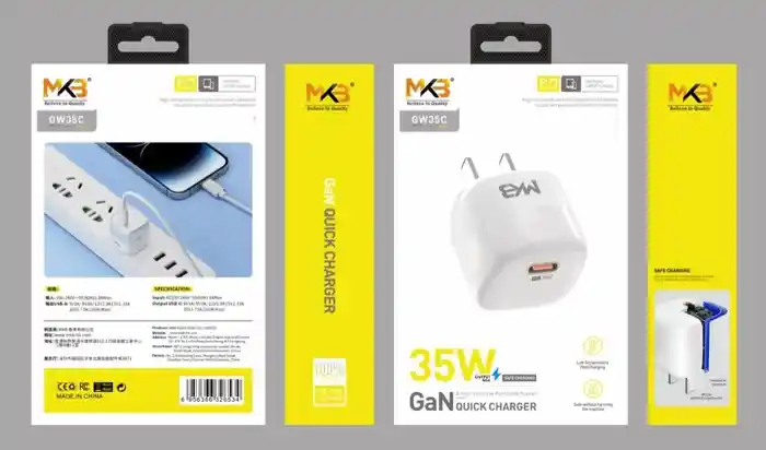 MKB GW35C 35W GaN Quick charger PD Adapter Type-c
